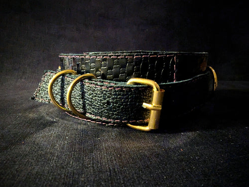 Black texture necklace