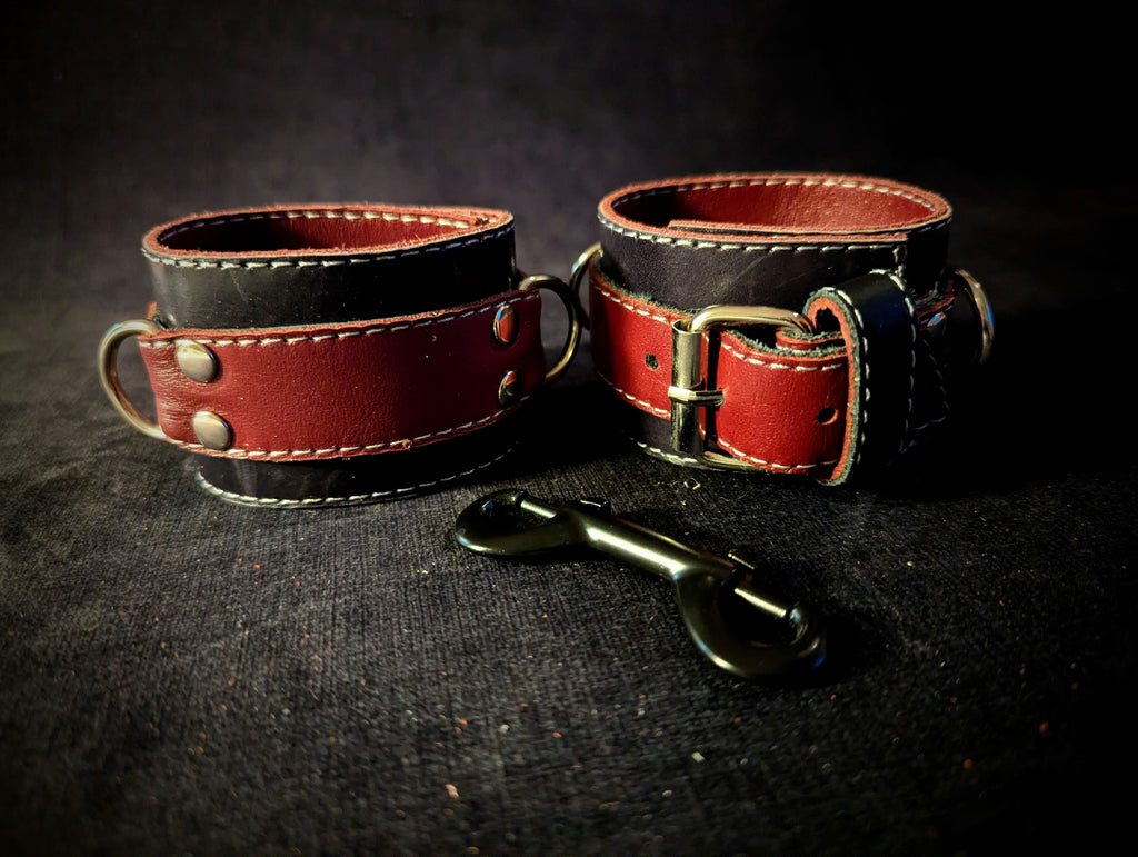 Handcuffs-Burgundy-Dark purple