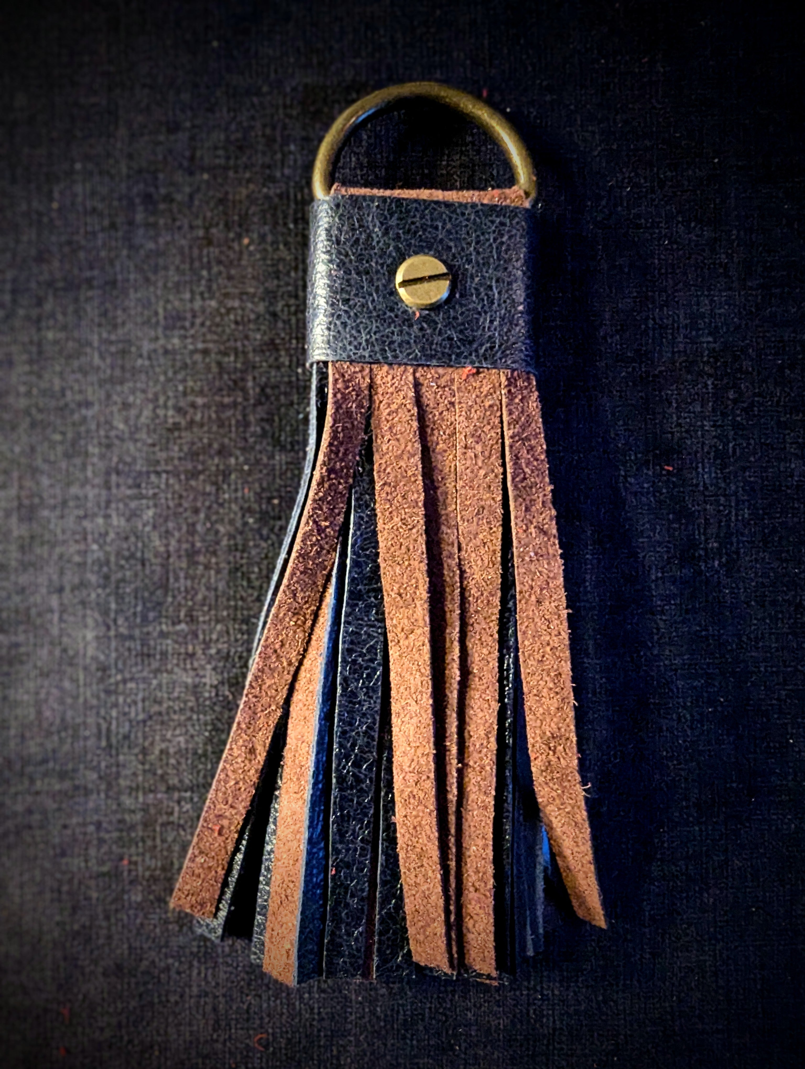 mini flogger bleu-brun
