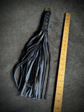 Flogger en cuir 18 po - Bleu marin