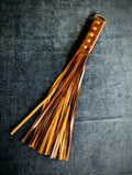 Flogger en cuir 18 po - brun