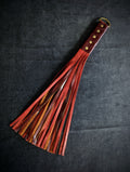 Flogger en cuir 18 po - rouge profond